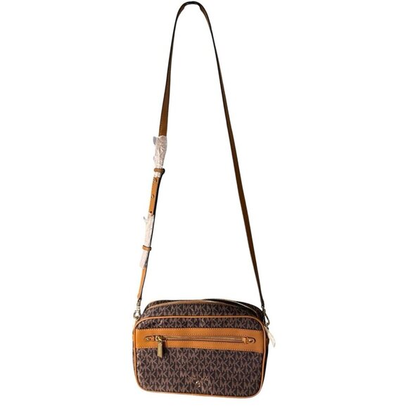 Michael Michael Kors East West Jet Set Charm Large Crossbody Brown/Acorn NWT - Picture 2 of 6